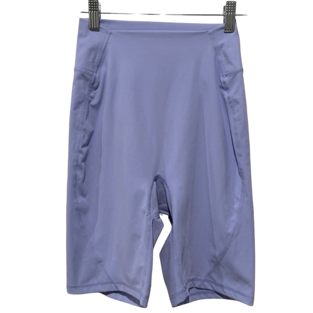 Buffbunny Collection Biker Shorts Women Sz S Blue High Rise Gym Workout Athletic